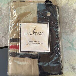 Nautica Queen Bed Skirt Surfside Juponnage Grand Lit